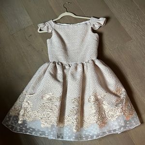 Gold/rose gold dress